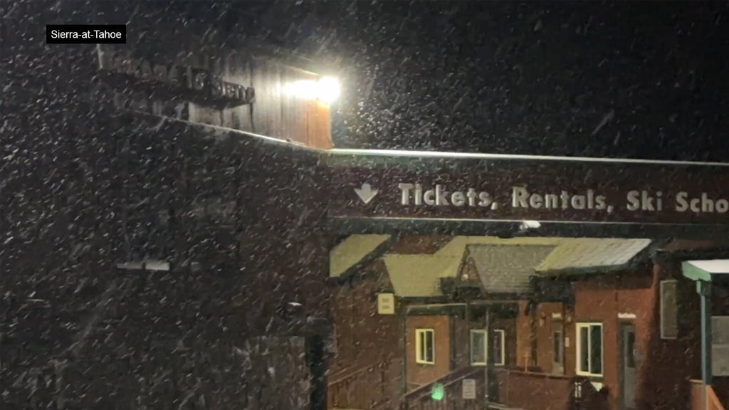 Northern California Sierra sees some early-season snow — CBS Bay Area (KPIX), Menlo Park Sports news