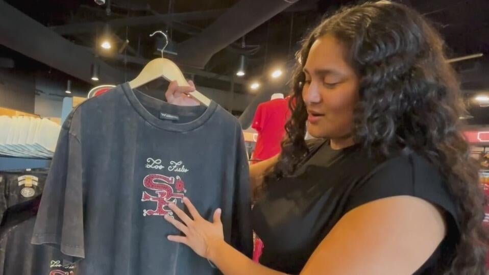 San Francisco 49ers unveil Latino Heritage Collection of team merchandise for "Los Fieles" — CBS Bay Area (KPIX), Menlo Park Sports news