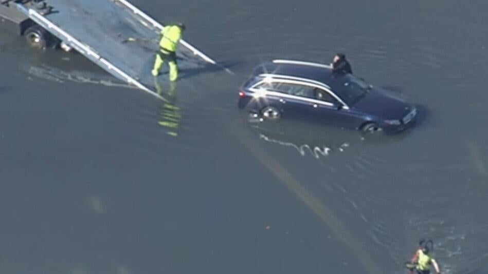 Flooding in parts of Marin County as coastal flood advisory in effect for Bay Area — CBS Bay Area (KPIX), Menlo Park Community news