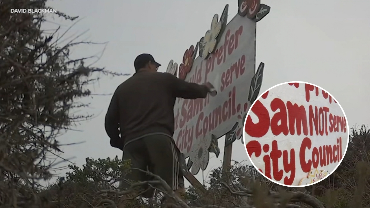 Pacifica City Council candidate arrested after vandalizing sign opposing him: police
       — ABC 7 Bay Area