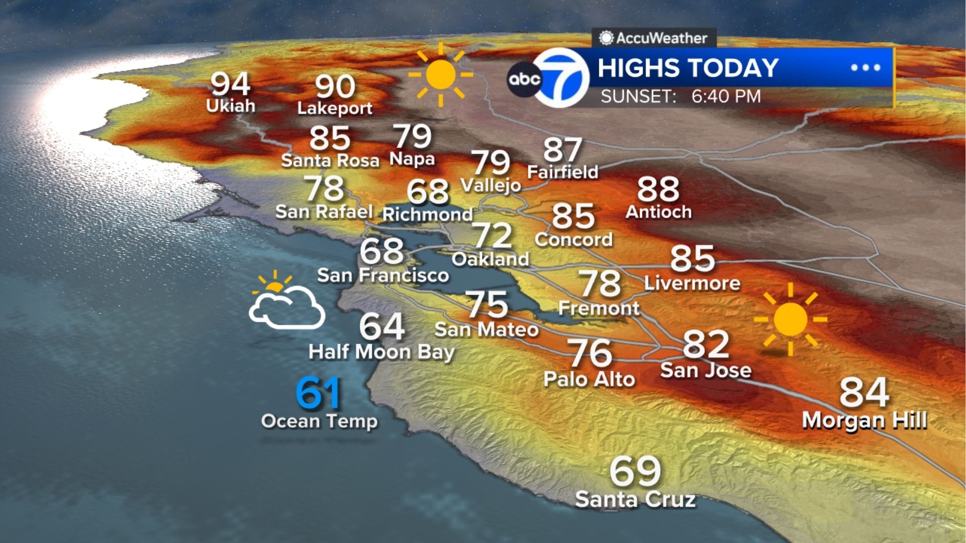 AccuWeather Forecast: Relief from heat is here with fog along the coast
— ABC 7 Bay Area, Menlo Park Community news