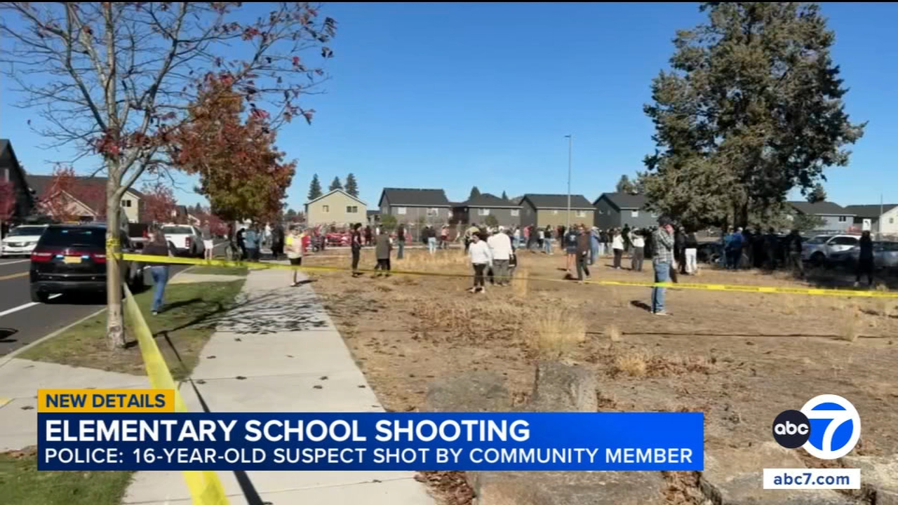 3 children, 1 teacher killed in shooting at Bend, Oregon elementary school; teen shooter also dead: Police
       — ABC 7 Bay Area, Menlo Park Schools news