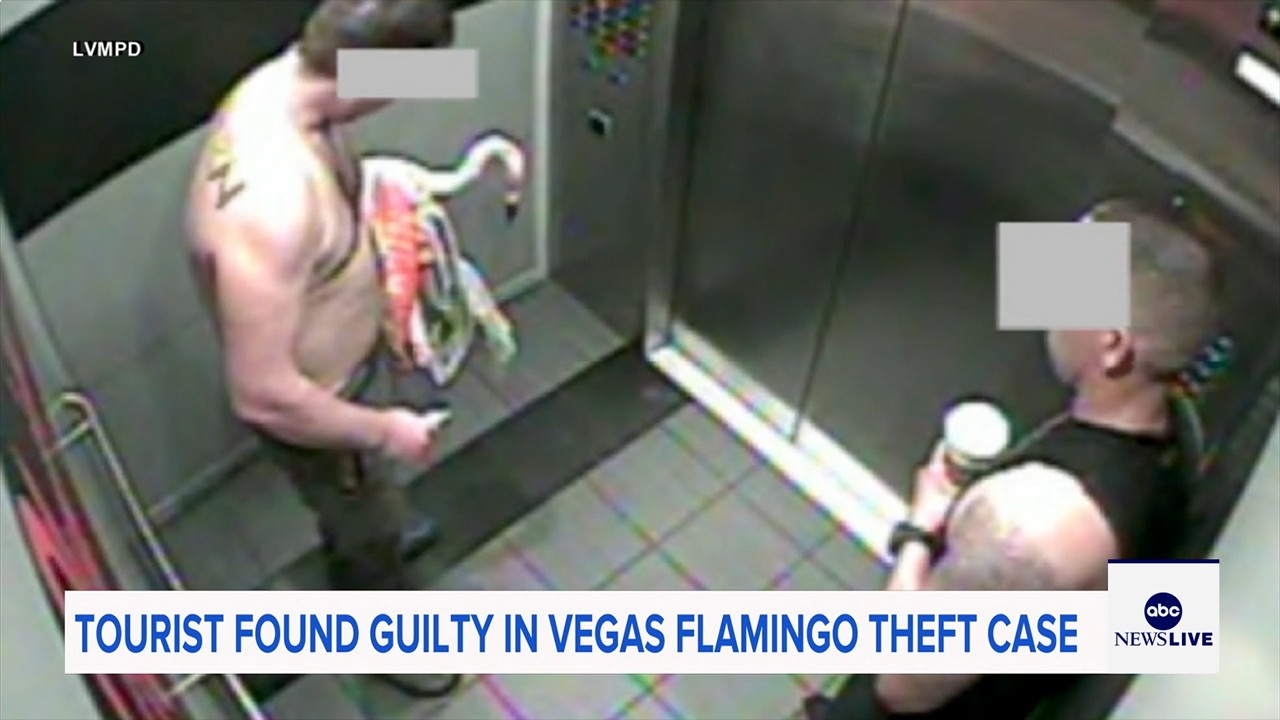 Man who snatched Peachy the flamingo from Las Vegas hotel exhibit found guilty of animal cruelty
— ABC 7 Bay Area, Menlo Park Arts news