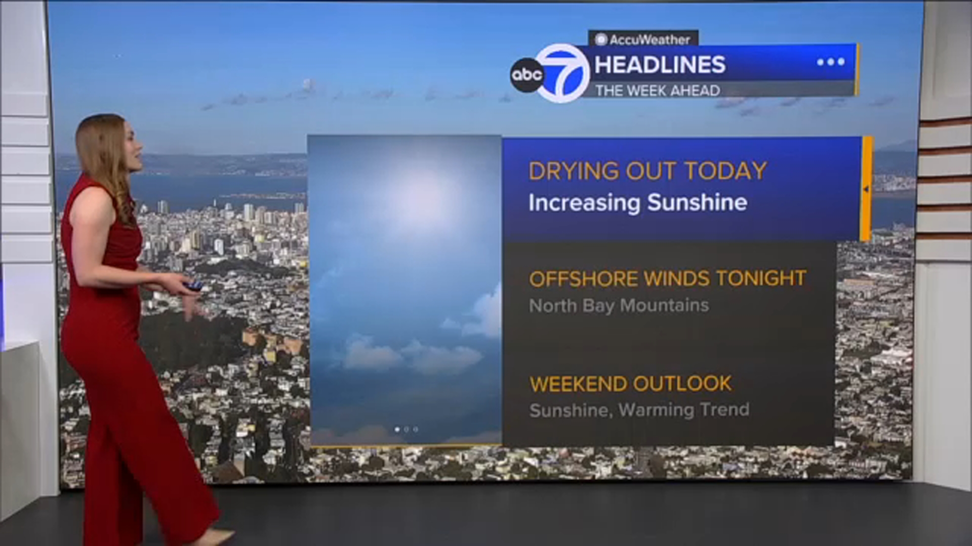 AccuWeather Forecast: Clear skies overnight, warmup this weekend
       — ABC 7 Bay Area