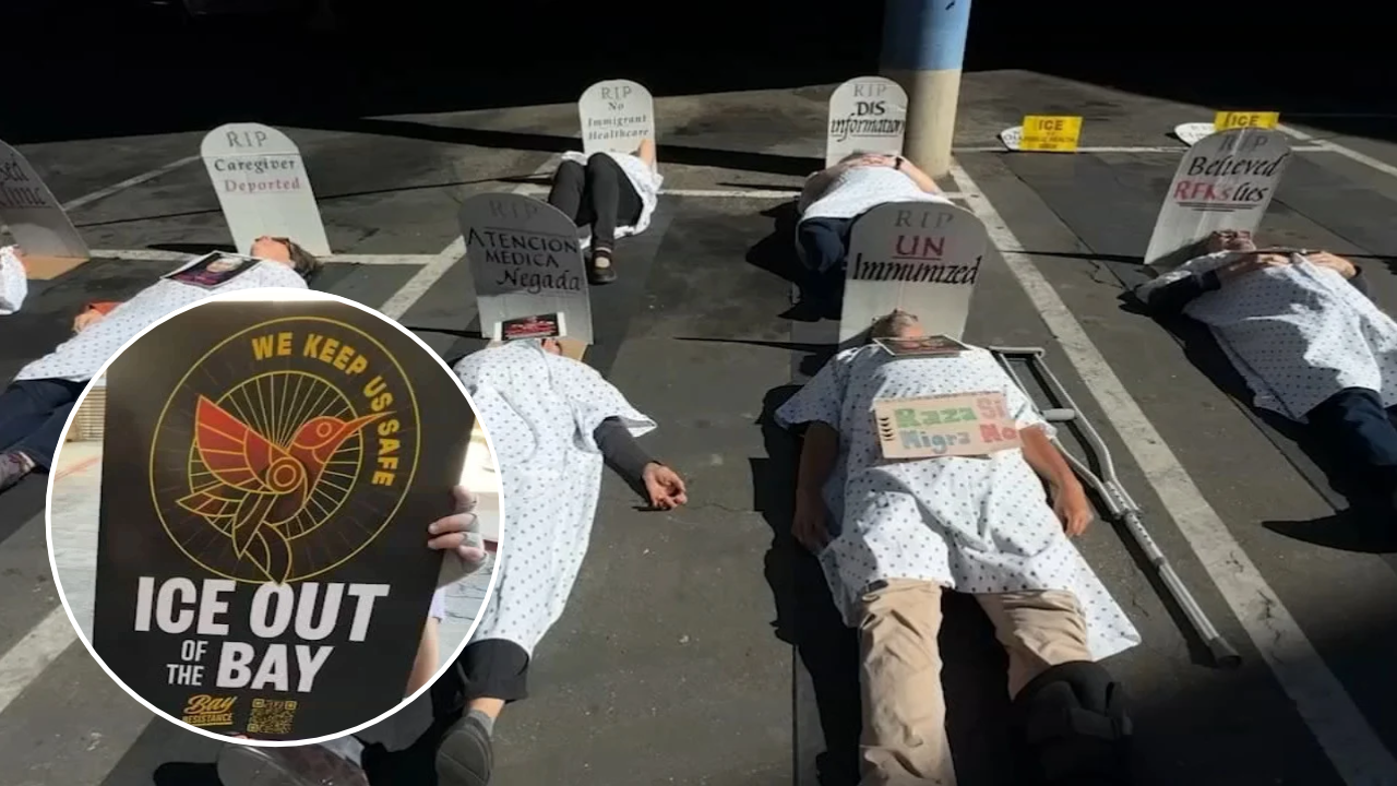 Activists demand end to ICE activity at Oakland's Eastmont Mall, stage 'die-in' demonstration
— ABC 7 Bay Area, Menlo Park Real Estate news