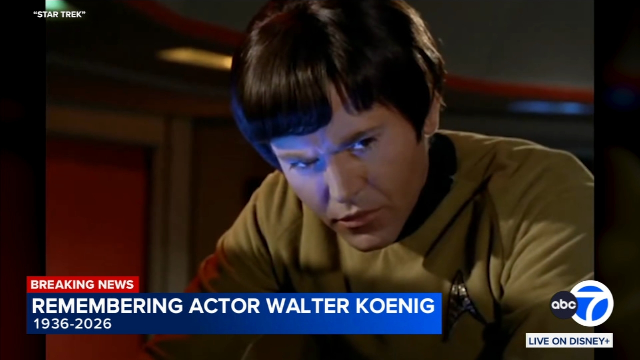 Walter Koenig, Ensign Chekov on original 'Star Trek' series, dies at 90
— ABC 7 Bay Area