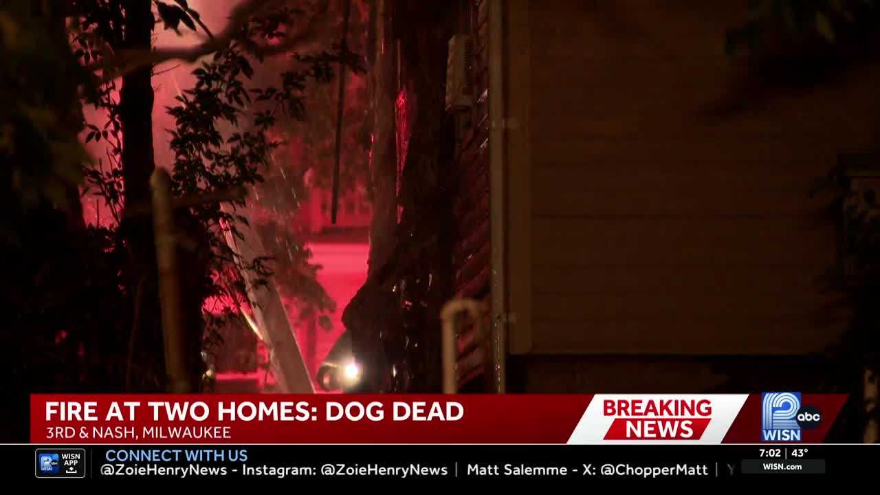 Dog killed during overnight fire that spread from one Milwaukee home to a second — WISN 12 Milwaukee, Menlo Park Community news