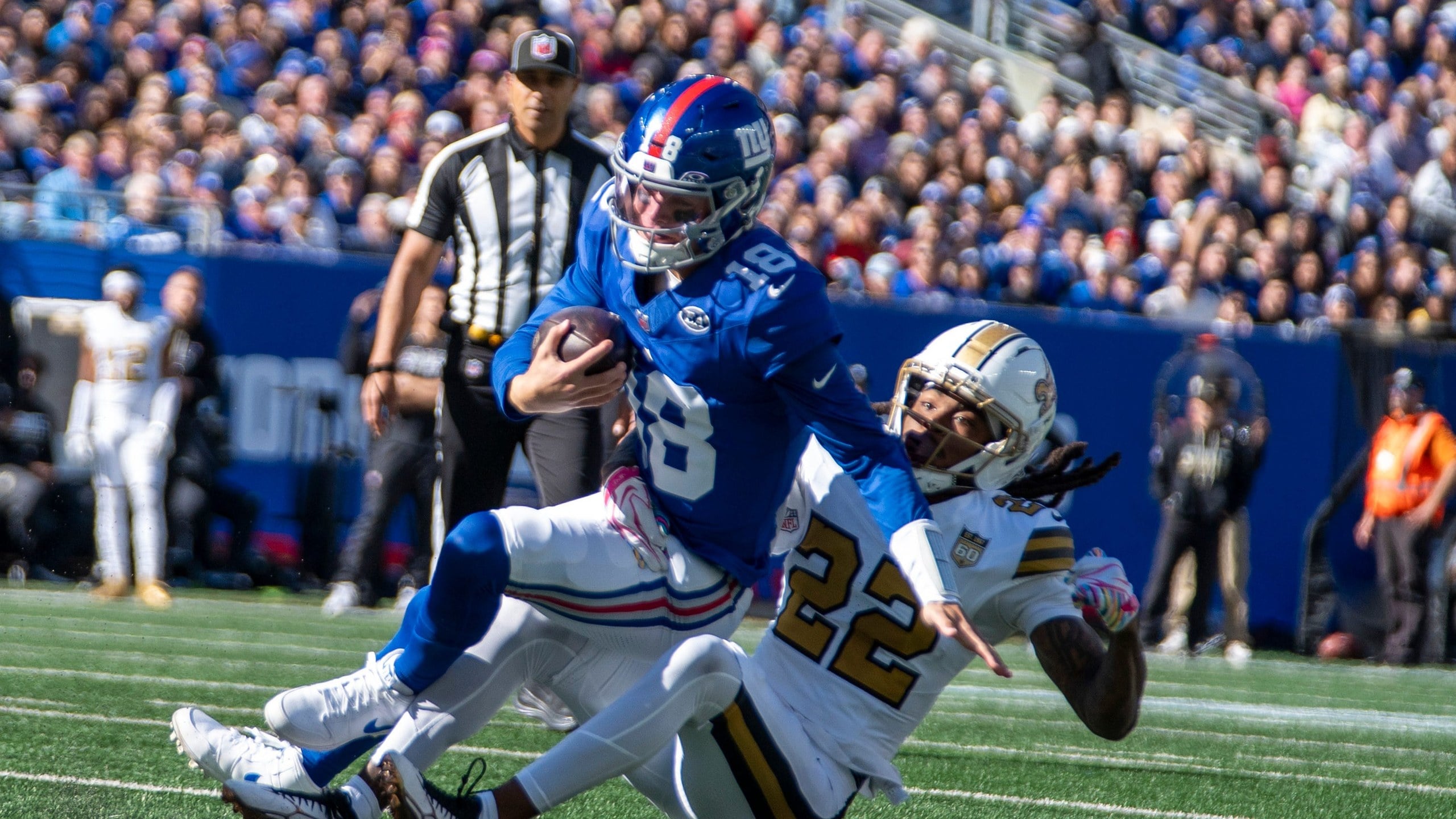 Giants Get Full JJ McCarthy Experience vs Saints — Minnesota Sports Fan, Menlo Park Sports news